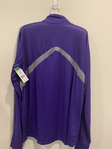 Holloway Men’s training top quarter zip Purple Gray Size Large Retails $42.50 - Picture 6 of 12