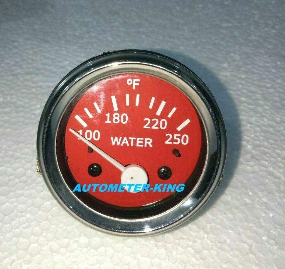 Medidor de temperatura del agua eléctrico de 2 " / 52 mm - cara roja