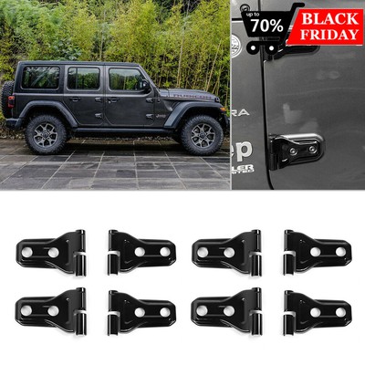 EnRand Door Hinge Cover for Jeep Wrangler JL & Unlimited 2018-2019 8PCS Black EnRand Door Hinge Cover for Jeep Wrangler JL & Unlimited 2018-2019 8PCS Black