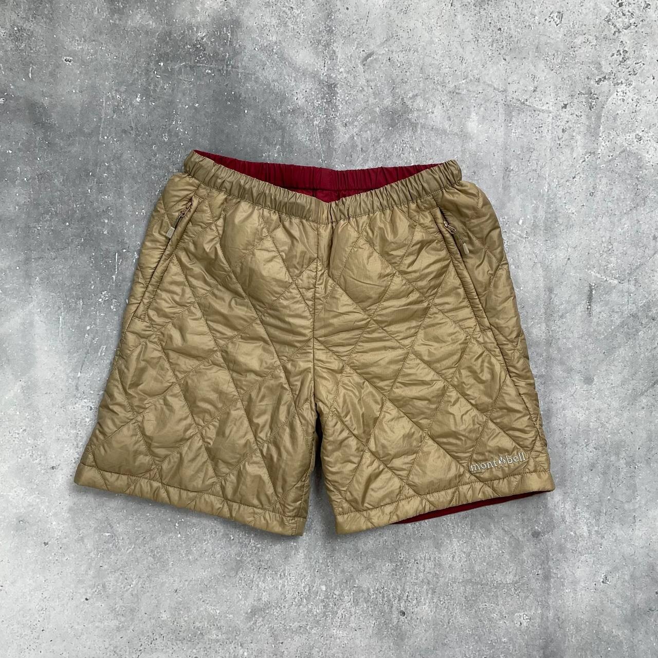 Montbell Reversible Thermawrap Shorts Women's Red/ Gold Size M