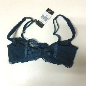 NWT Dita Von Teese Women's Sz 32B Cora Lace Balconette Underwire Bra Teal D59020