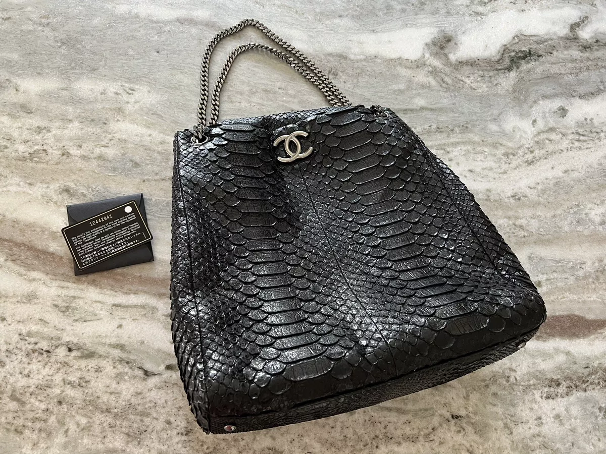 Chanel woc black lambskin silver hardware