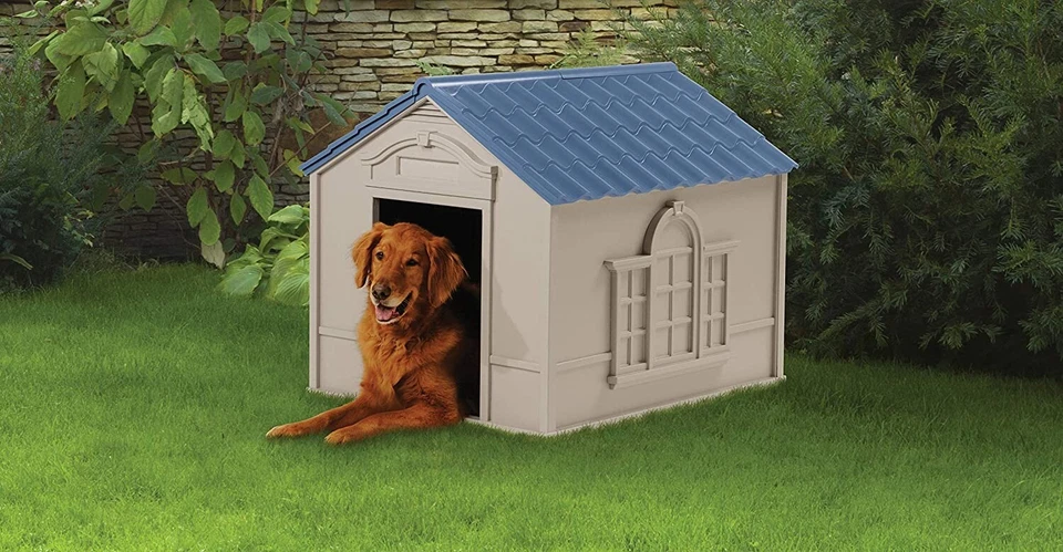 Casa Para Perros Para Interiores Y Exteriores Para Razas Medianas Y Grandes Gris Foto 3 de 4