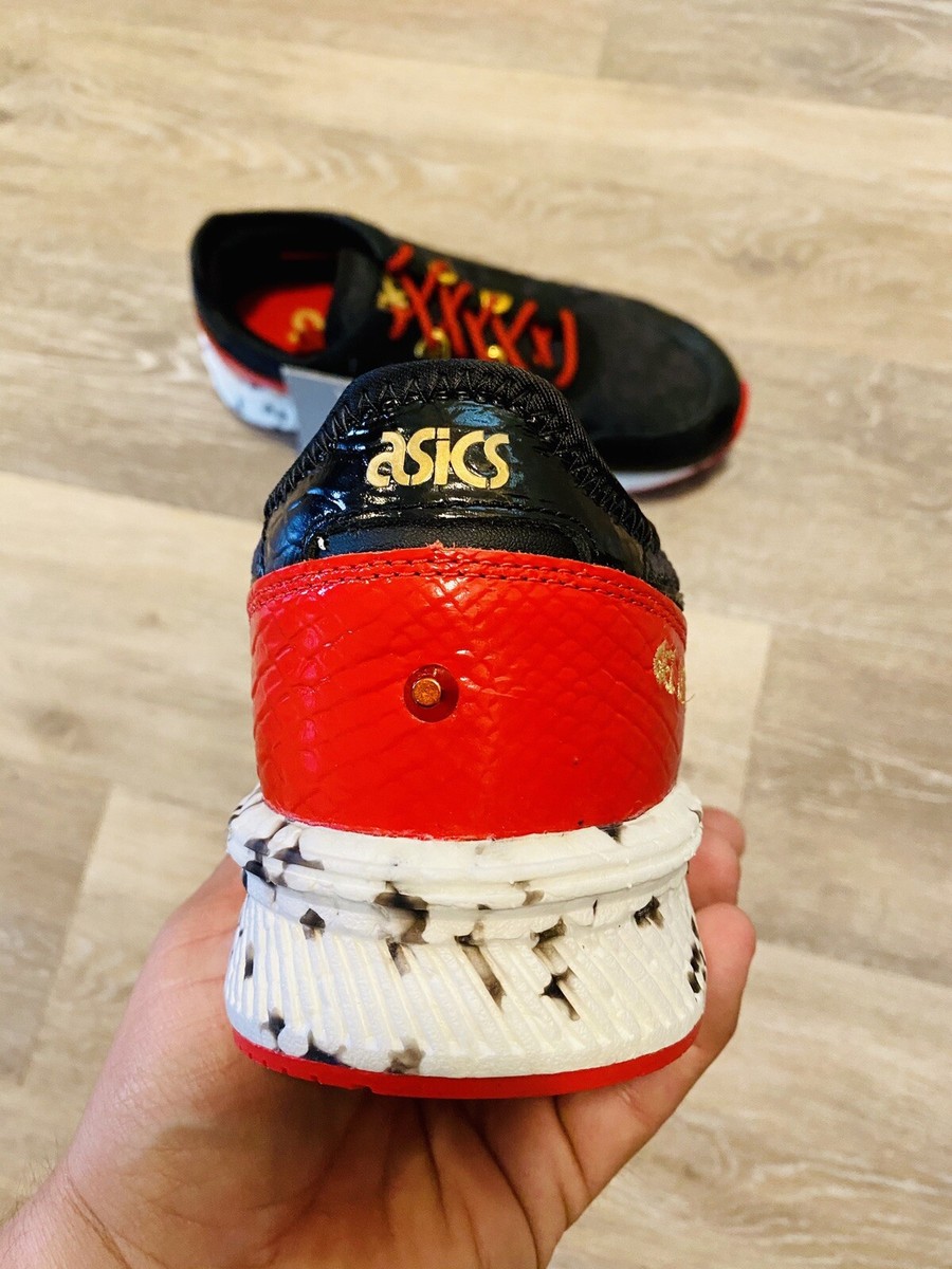 Asics Hyper GEL-LYTE Black Red White 1191A156-001 Men's Size