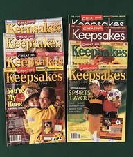 CREATING KEEPSAKES 2001 Lot Of 8 Scrapbook Guides Ideas Patterns FREE SHIPPING