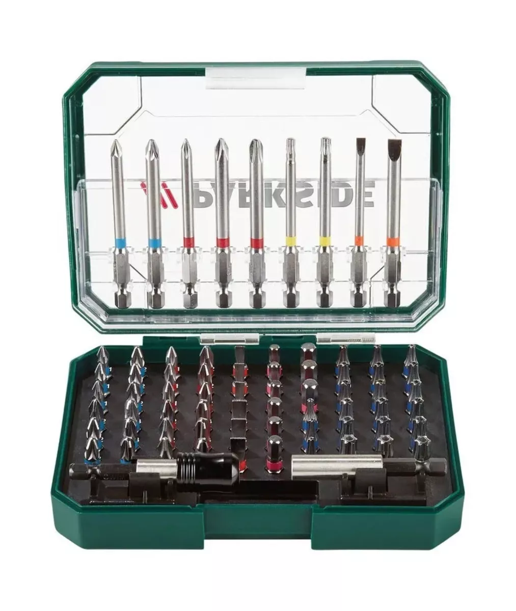 Parkside Drill Bit Set 71 Piece Colour Coded Bit 1 Quick Change