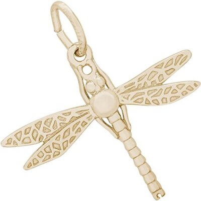 10kt Gelbgold Rembrandt Charms Libelle Charm ODER Anhänger