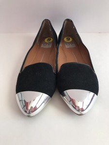 silver ballet flats women