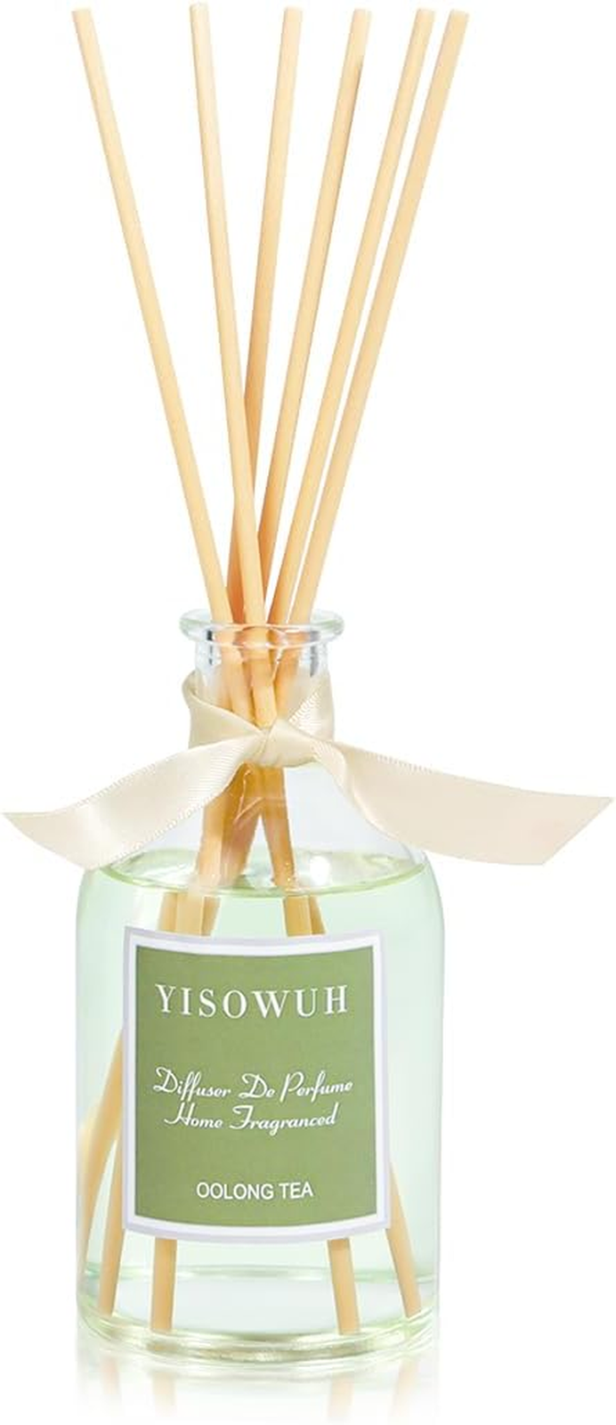 Reed Diffuser - Oolong Tea - 250Ml Essential Oil Reed Diffuser Set with 8 Sticks