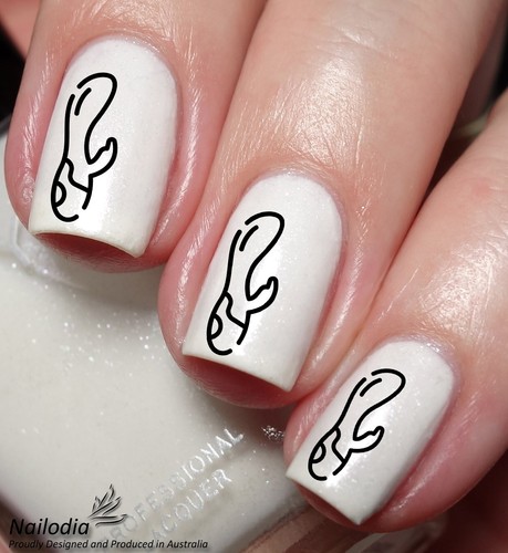 Funny Sex Gear Nail Art Decal Sticker Water Transfer Slider - Picture 10 of 11