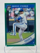 2018 DONRUSS OPTIC MARCUS STROMAN GREEN PRIZM #D 4/5 SSP