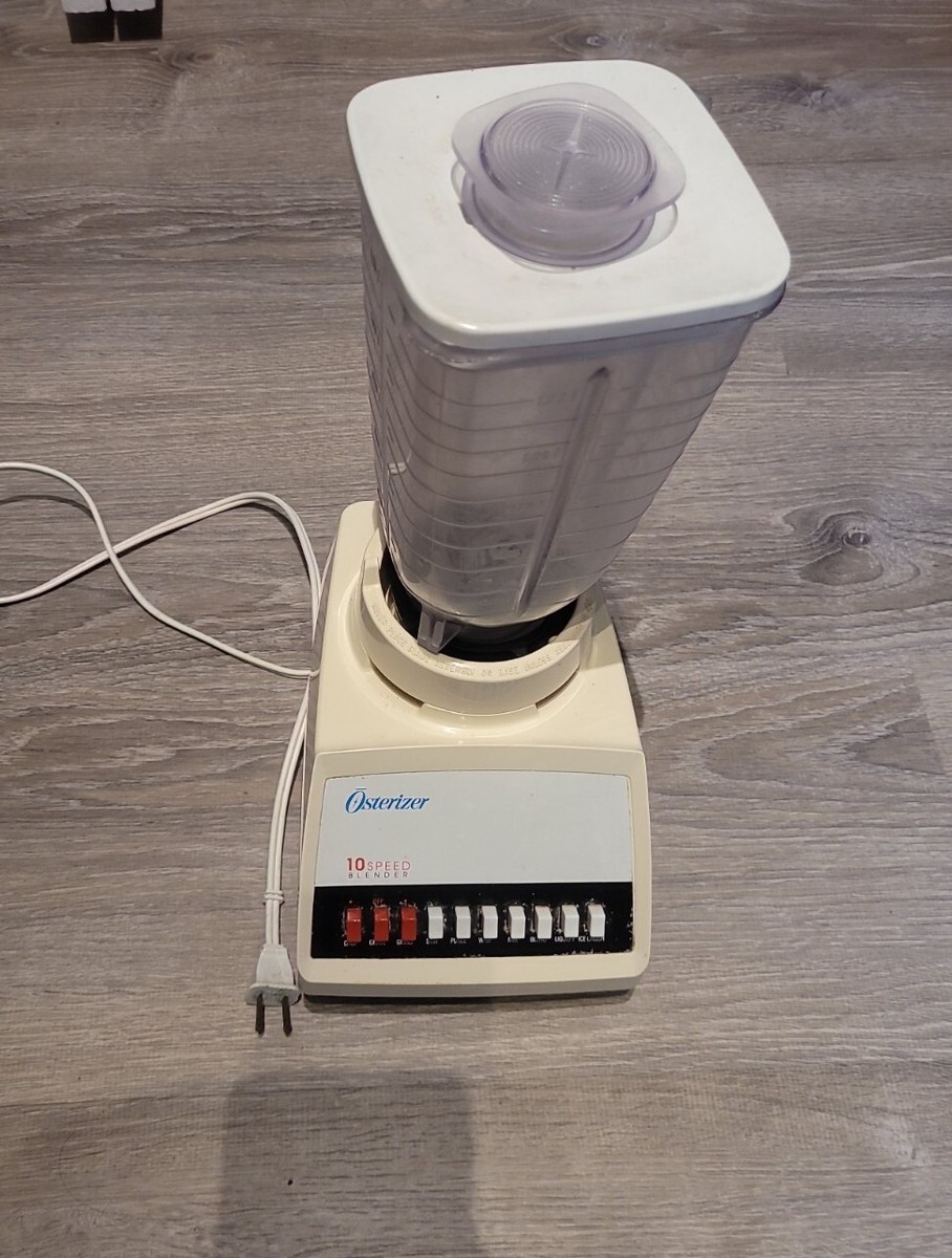 Vintage Osterizer Cycle Blend Blender 10 Speed Metal Blender
