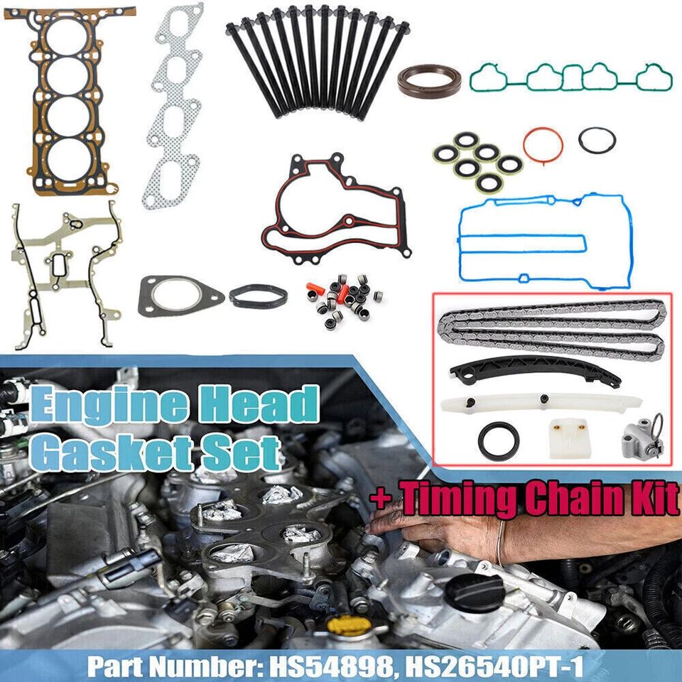 Head Gasket Bolt Timing Chain Kit for 2011-2015 Chevrolet Sonic Cruze Buick 1.4L - Image 2 of 4