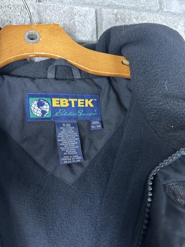 EDDIE BAUER GORE-TEX EBTEK MEN'S JACKET HOODED SIZE XL Ski Snow Winter Coat Warm - Picture 10 of 13