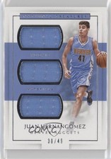 2016 National Treasures Rookie Triple Materials 30/49 Juan Hernangomez #21 00ix