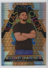 2022 Goodwin Champions Splash of Color Platinum Orange Prism Caleb Williams 13hf