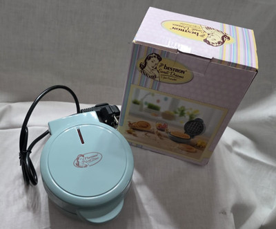BESTRON Mini- Waffeleisen für klassische Waffeln, Waffelmaker 550 W Retro Design