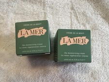 Lot of 2 La Mer The Moisturizing Cream 0.24 Oz 7 mL Face Moisturizer Travel Size