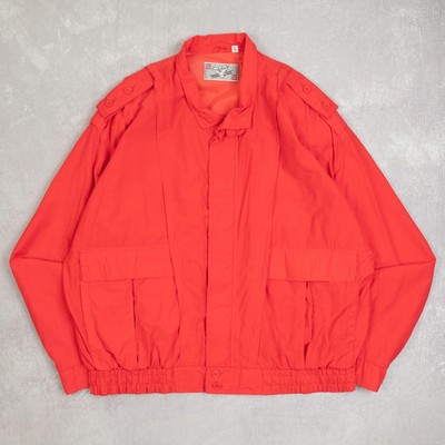 Vintage Utility Bomberjacke X-Large Herren 1980er Korea Made Rot Harrington