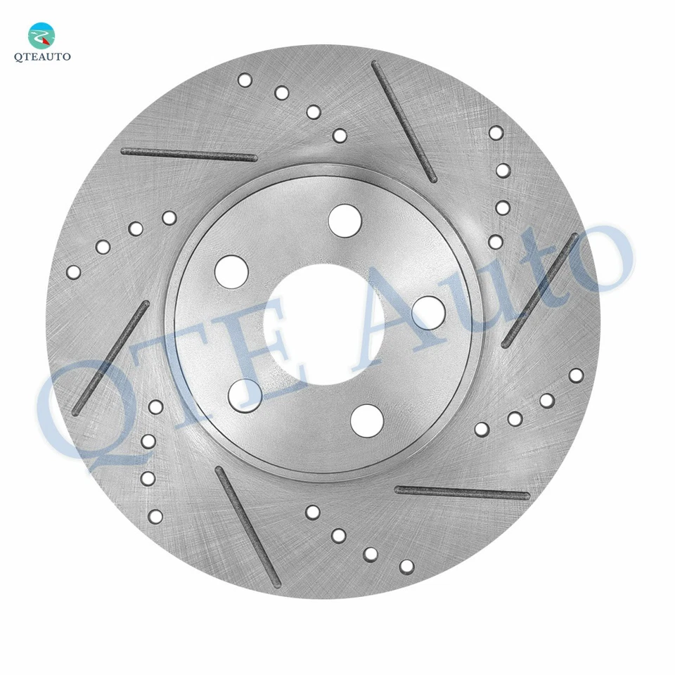 4 Front 275mm-Rear 269mm Drilled Slotted Brake Rotors For 2003-2006 Pontiac Vibe - Image 2 of 4