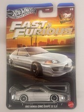 Hot Wheels Silver Series Fast & Furious 1993 Honda Civic Coupe EX EJ1 Silver