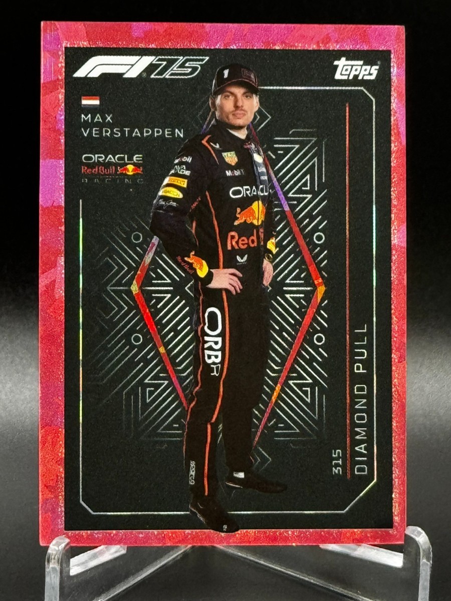 2025 Topps Turbo Attax F1 Max Verstappen #315 Diamond Pull Pink