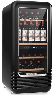 Untomax 56 Bottle Dual Zone Wine Fridge Black Brand New