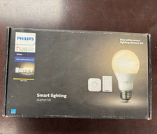 Philips Hue White Smart Lighting Starter Kit Bridge Dimmer Bulbs NEW SEALED