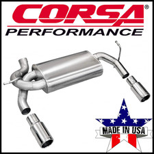 Corsa Sport Dual 2.5" Axle-Back Exhaust System fits 2007-2018 Jeep Wrangler JK
