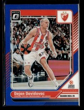 Dejan Davidovac 2024-25 Panini Donruss Euroleague Optic Blue 14/49 [joh63