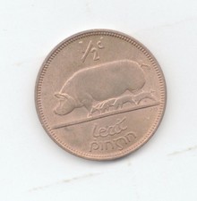 Ireland Uncirculated 1953 1/2 Penny-Lot Y