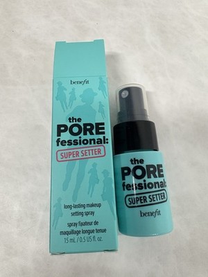 Benefit POREfessional Super Setter Makeup Setting Spray TRAVEL 0.5oz/15ml NIB