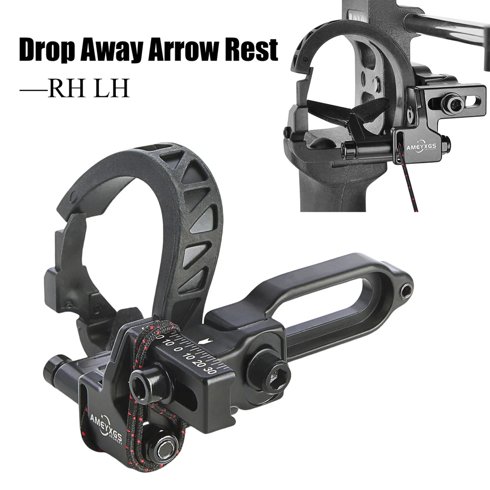 Archery Drop Away Arrow Rest Compound Bow Aluminum Alloy Full Bow Hunting RH LH - Image 2 of 4