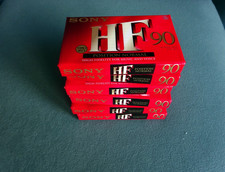 6 MC SONY HF 90 , Type I, original verpackte Audio Leerkassette,  neu,