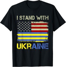 I Stand With Ukraine Support Ukraine Pray And Peace Unisex T-Shirt