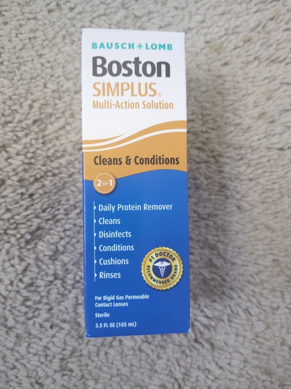 Bausch & Lomb 1970 Boston Simplus Multi-action Contact Lens Solution- 1Oz