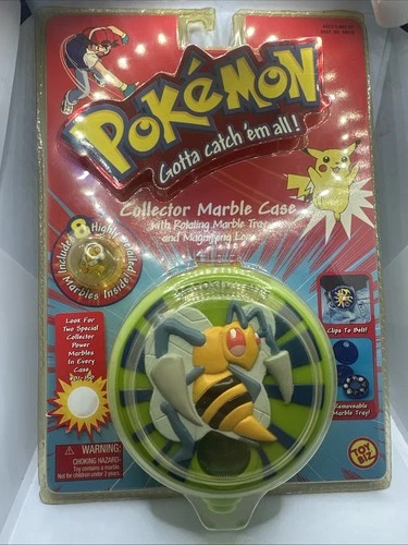 Pokémon Collector Marble Case – Beedrill / Hypno - Sealed Vintage Toy - Rare