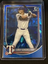 🔥Corey Seager 2025 Bowman Chrome Sapphire Edition #45 Texas Rangers