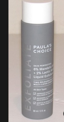 Paula's Choice 6% Mandelic Acid + 2% Lactic Acid Liquid Exfoliant 3 Oz Full Size