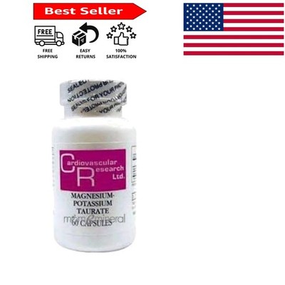 Bioavailable Magnesium-Potassium Taurate 60 Capsules for Vitality - Unflavored