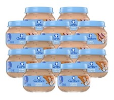 Gerber 2nd Foods Baby Puree Ham Turkey Gravy Variety Pack 12 CT 2.5 Oz