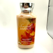 Bath  Body Works Sensual Amber Shea  Vitamin E Lotion 8 Fl Oz 2000A NEW