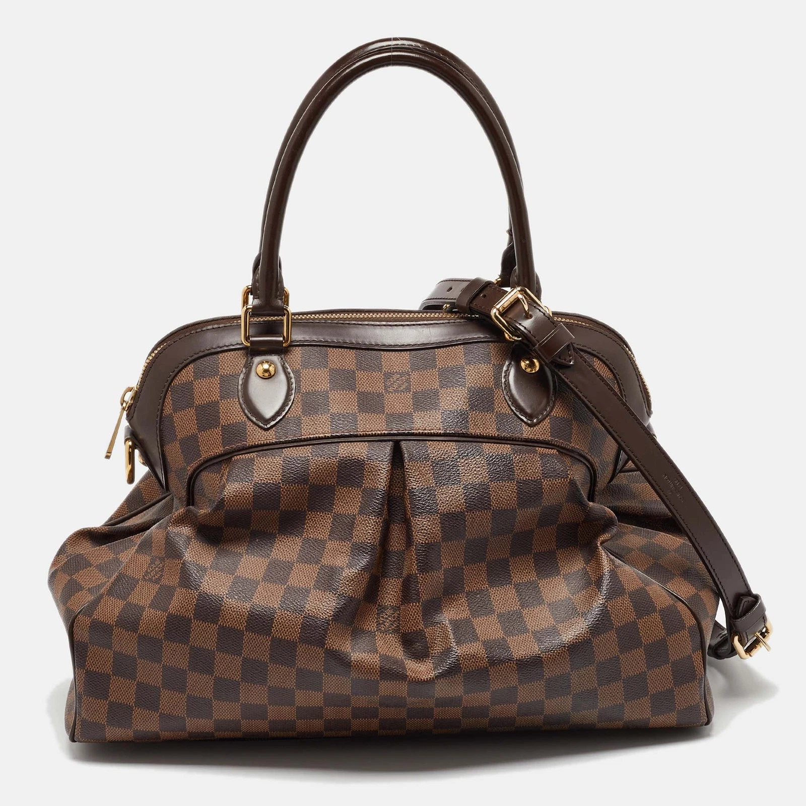 LOUIS VUITTON（LV） Borsa Louis Vuitton Damier Ebene in tela Trevi GM