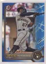 2022 Bowman Draft 1st Edition Blue Foil 93/150 Felix Valerio #BD-66 n1u