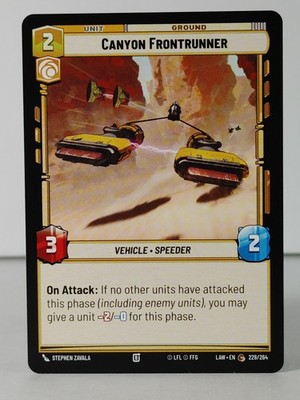 Canyon Frontrunner - A Lawless Time #228 - Star Wars Unlimited - singles