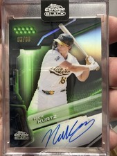 2026 Topps Chrome Black Nick Kurtz CBA-NK Green Refractor # /99 Color Match 🔥📈