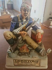 Lionstone Whiskey Decanter Soldier Bicentennial Series 1975 Empty 