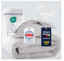 Bettdecke 200x200cm Bezug 100% Bauwolle Weich Daunen&Federn Nagelneu