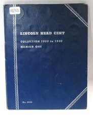 1909-1940 Lincoln Wheat Cent Collection in Whitman Folder 85 Coins AS913