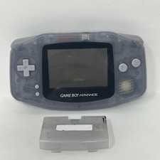 Nintendo GameBoy Advance GBA Clear Glacier Video Game Console AGB-001
